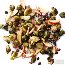 Roasted Brussels Sprouts with Apples, Cherries, and Pecans