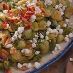 Roasted Brussels Sprouts with Crispy Pancetta