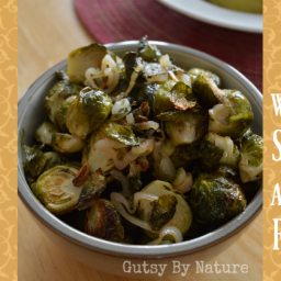 Roasted Brussels Sprouts with Shallots and Rosemary (AIP, SCD)