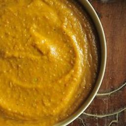 Roasted Butternut Squash Coconut Curry Puree/Soup