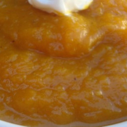 Roasted Butternut Squash, Garlic, and Apple Soup Recipe
