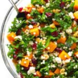 Roasted Butternut Squash, Kale, and Cranberry Couscous Recipe