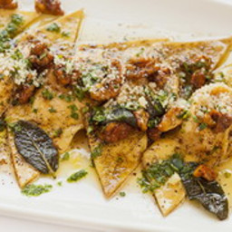 Roasted Butternut Squash Ravioli with Sage Brown Butter Sauce