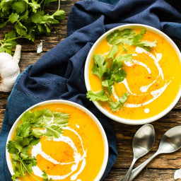 Roasted Butternut Squash Soup with Coconut Milk