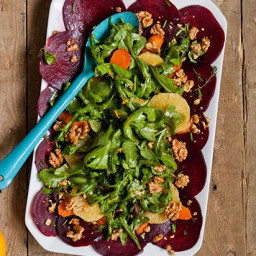 Roasted Carrot and Beet Salad with Oranges and Arugula