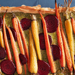 Roasted-Carrot-and-Beet Tart