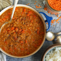 Roasted Carrot and Red Lentil Ragout