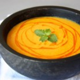 Roasted Carrot Ginger Coconut Soup