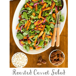 Roasted Carrot Salad with Honey Cider Dressing