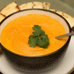 Roasted Carrot Soup with Ginger