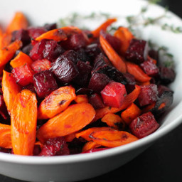 Roasted Carrots and Beets with Thyme