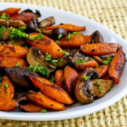 Roasted Carrots and Mushrooms with Thyme (VIDEO)