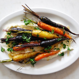 Roasted Carrots with Ricotta