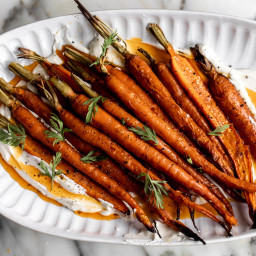 Roasted Carrots with Whipped Ricotta and Chili Butter