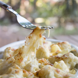 Roasted Cauliflower Mac and Cheese Casserole Recipe