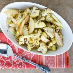 Roasted Cauliflower with Apples