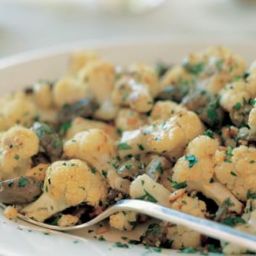 Roasted Cauliflower with Green Olives