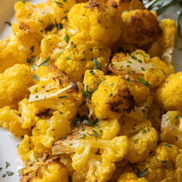 Roasted Cauliflower with Lime Dressing