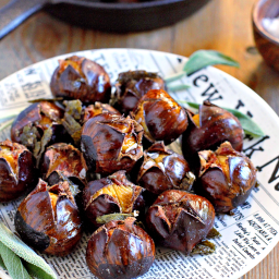 Roasted Chestnuts with Sage