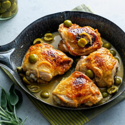 Roasted Chicken Thighs With Preserved Lemon and Olives