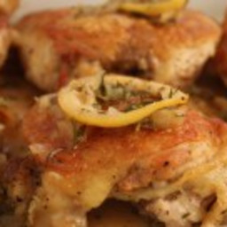 Roasted Chicken Thighs with Rosemary and Lemon