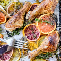 Roasted Chicken with Allspice and Citrus