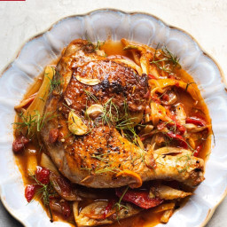 Roasted Chicken with Fennel and Peppers