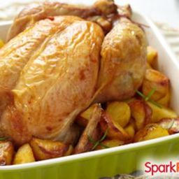 Roasted Chicken with Herb Oil