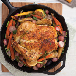 Roasted Chicken with Spring Vegetables
