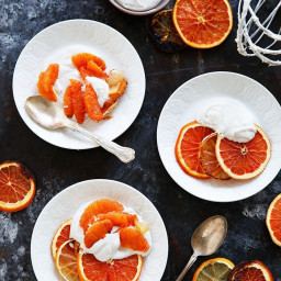 Roasted Citrus with Salted Vanilla Whipped Cream