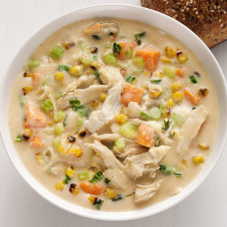 Roasted Corn and Chicken Chowder