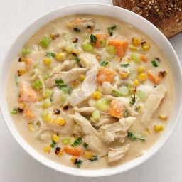 Roasted Corn and Chicken Chowder