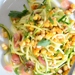 Roasted Corn and Zucchini Salad with Chili Lime Vinaigrette