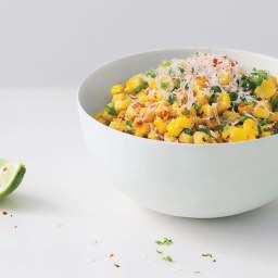 Roasted Corn with Manchego & Lime