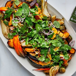 Roasted Fall Vegetables with Herb Salad
