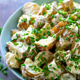 Roasted Fingerling Potato Salad with Dill Ranch Dressing