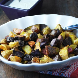 Roasted Fingerling Potatoes with Fresh Chive Dressing