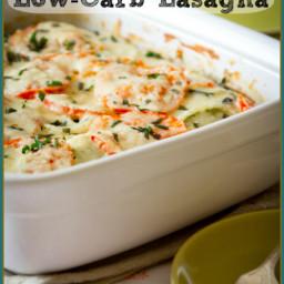 Roasted Garlic and Chevre Lasagne – Low Carb and Gluten-Free