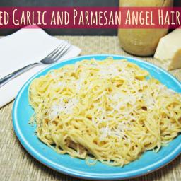 Roasted Garlic and Parmesan Angel Hair Pasta