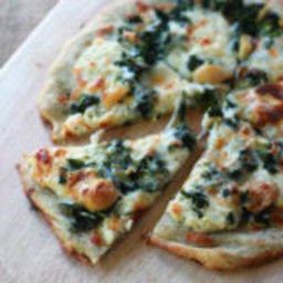 Roasted Garlic & Spinach White Pizza (with Optional Chicken)