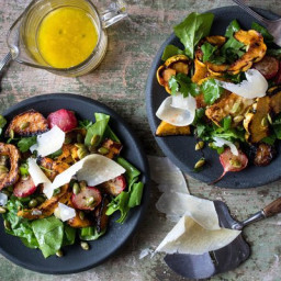 Roasted Golden Beet and Winter Squash Salad