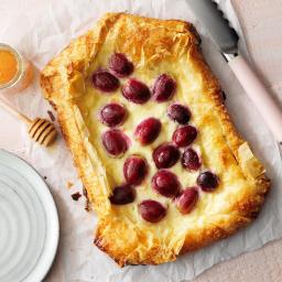 Roasted Grape and Sweet Cheese Phyllo Galette