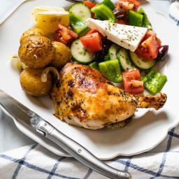 Roasted Greek Chicken with Potaoes
