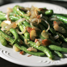 Roasted Green Beans and Shallots