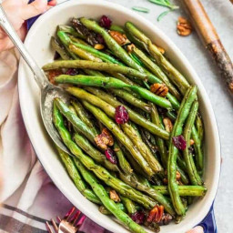 Roasted Green Beans with Balsamic