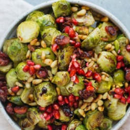 Roasted Holiday Brussels Sprouts