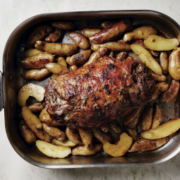Roasted Leg of Lamb & Potatoes Dressed Down with Zest