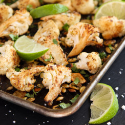 Roasted Mexican Cauliflower with Pepitas