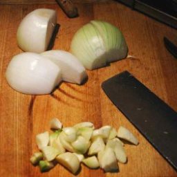 Roasted Onion-Garlic Soup