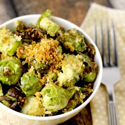 Roasted Parmesan and Panko Brussels Sprouts